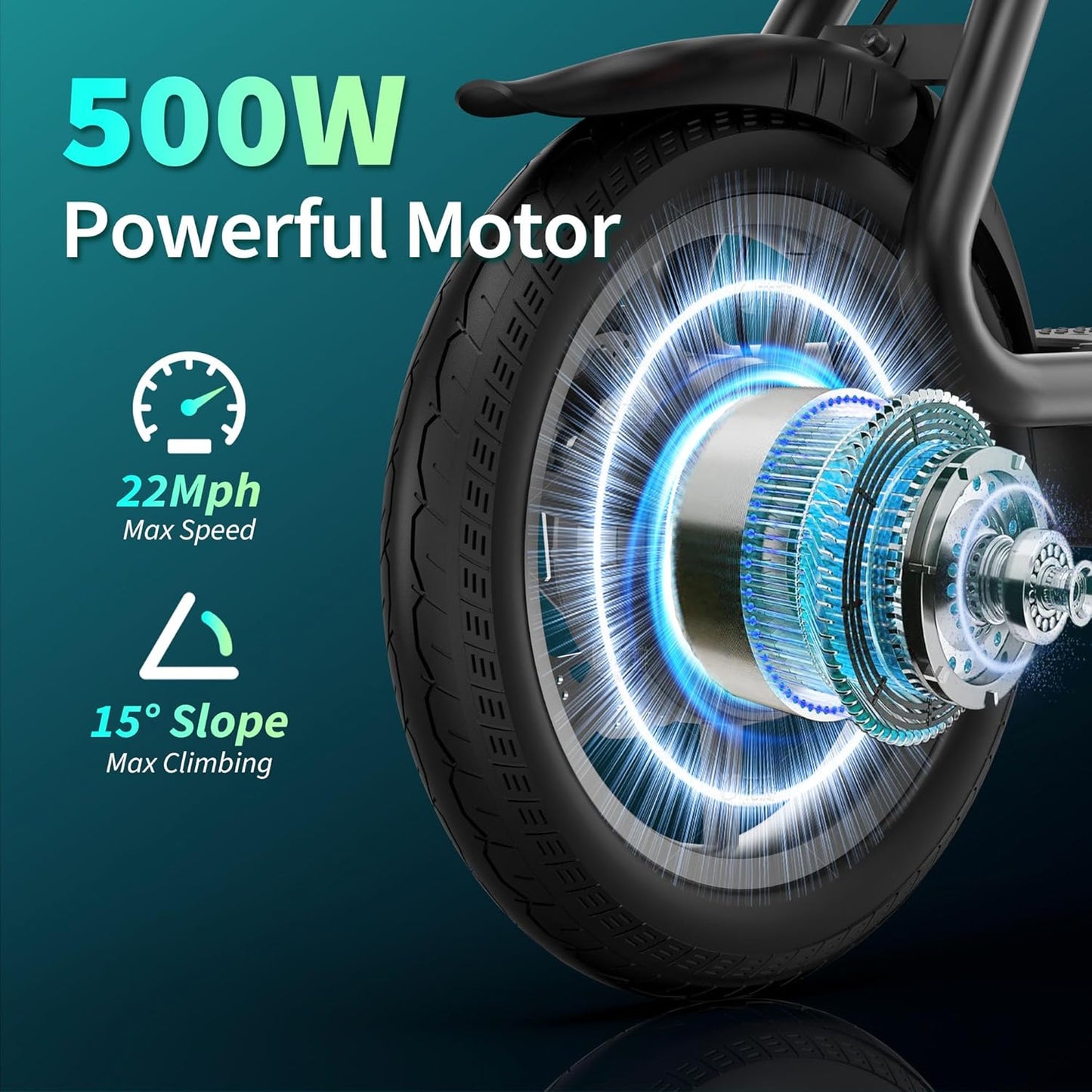 Electric Scooter for Adults 8.5/10/14" Tires, 19/22Mph, 350W/500W Motor