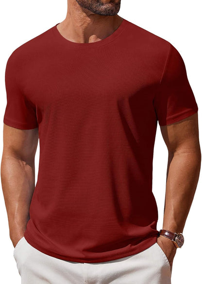 T Shirt Short Sleeve Crew Neck T-Shirt Casual Summer Basic Tee Shirts