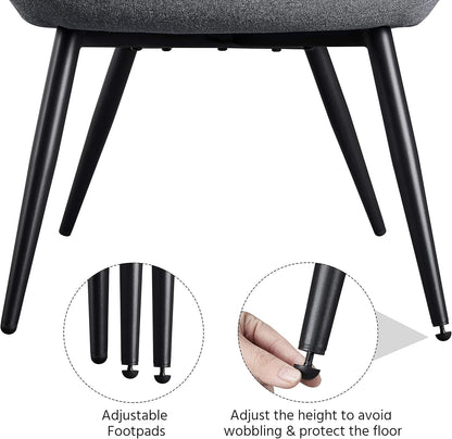 Yaheetech PU Leather Armchair Modern Accent Chair with Metal Legs