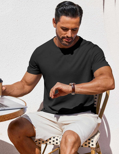 T Shirt Short Sleeve Crew Neck T-Shirt Casual Summer Basic Tee Shirts