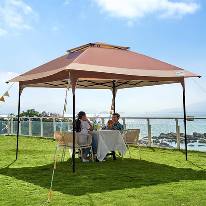 10x10FT Instant Canopy Tent – UV Protective Pop-Up Shelter for Backyard Patio or Camping