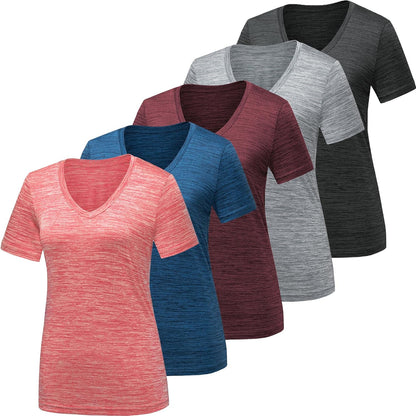 Moisture Wicking Quick Dry Active Athletic Women's Gym Performance T Shirts
