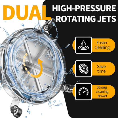 14" Pressure Washer Surface Cleaner with 4 Wheels