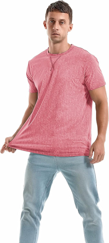 Men's T-Shirts Premium Cotton Crew Neck Tees