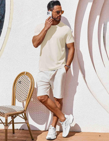 T Shirt Short Sleeve Crew Neck T-Shirt Casual Summer Basic Tee Shirts