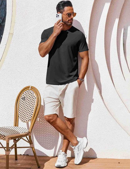 T Shirt Short Sleeve Crew Neck T-Shirt Casual Summer Basic Tee Shirts