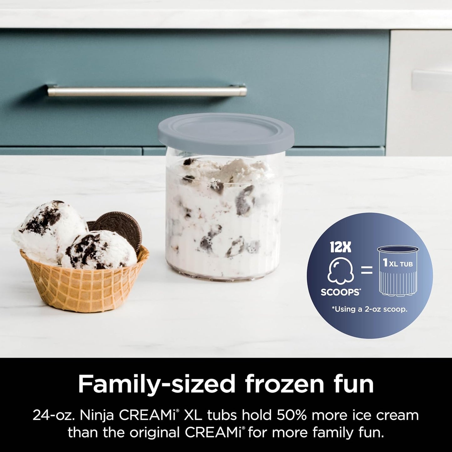 Ninja NC301 CREAMi Ice Cream Maker, for Gelato, Mix-ins, Milkshakes, Sorbet, Smoothie Bowls & More