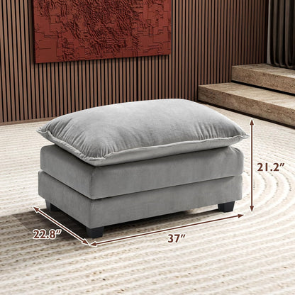 146" U-Shaped Modern Sofa Modular Sectional Cloud Couch