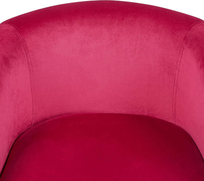 Yaheetech Accent Barrel Chair Boucle Fabric Club Chair