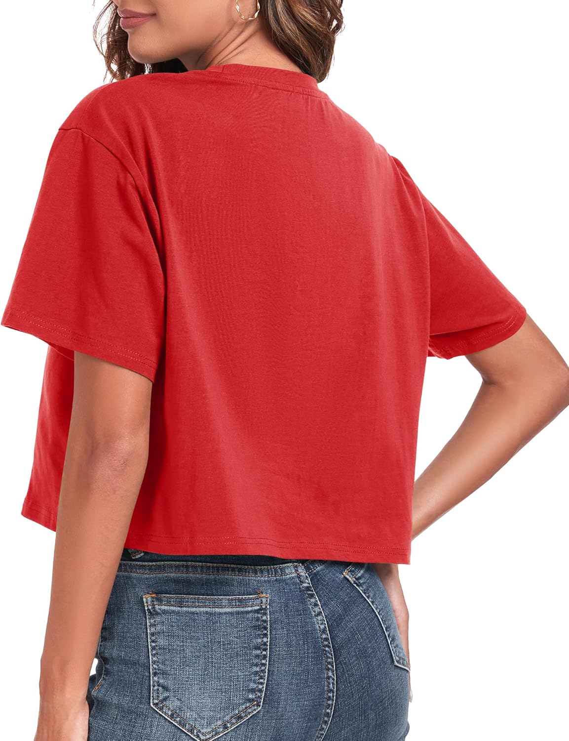 Women's Oversized Workout Cropped T Shirts