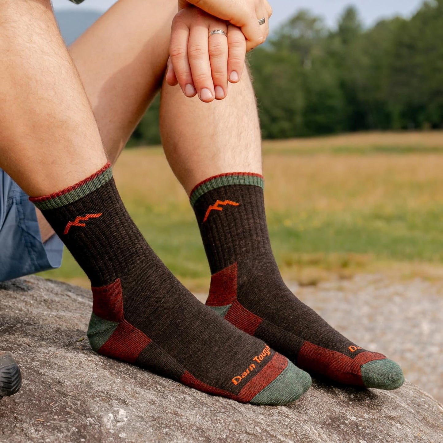 Hiker Micro Crew Midweight Cushion Sock for Men Hiking Boot