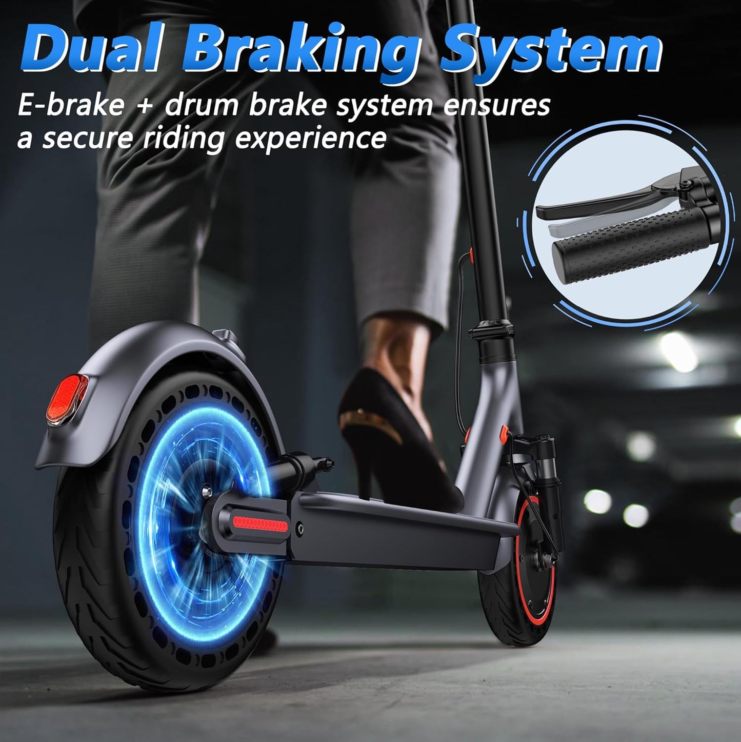 Electric Scooter for Adults 8.5/10/14" Tires, 19/22Mph, 350W/500W Motor