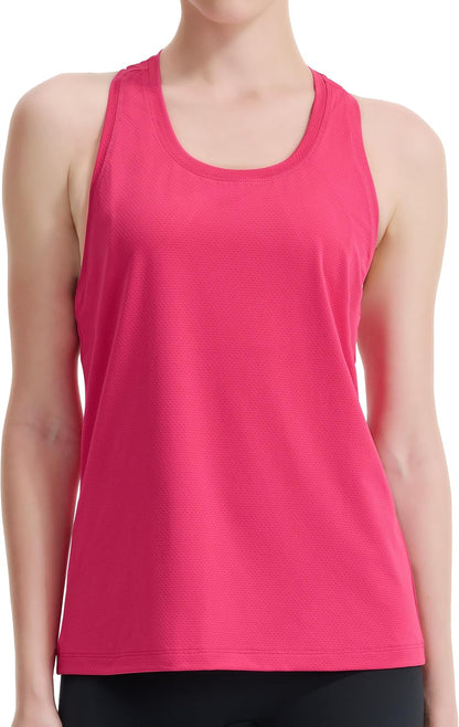 Womens Racerback Workout Tank Tops Lightweight for Running Yoga Gym Casual