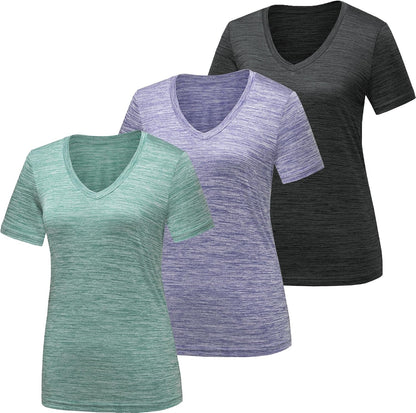 Moisture Wicking Quick Dry Active Athletic Women's Gym Performance T Shirts