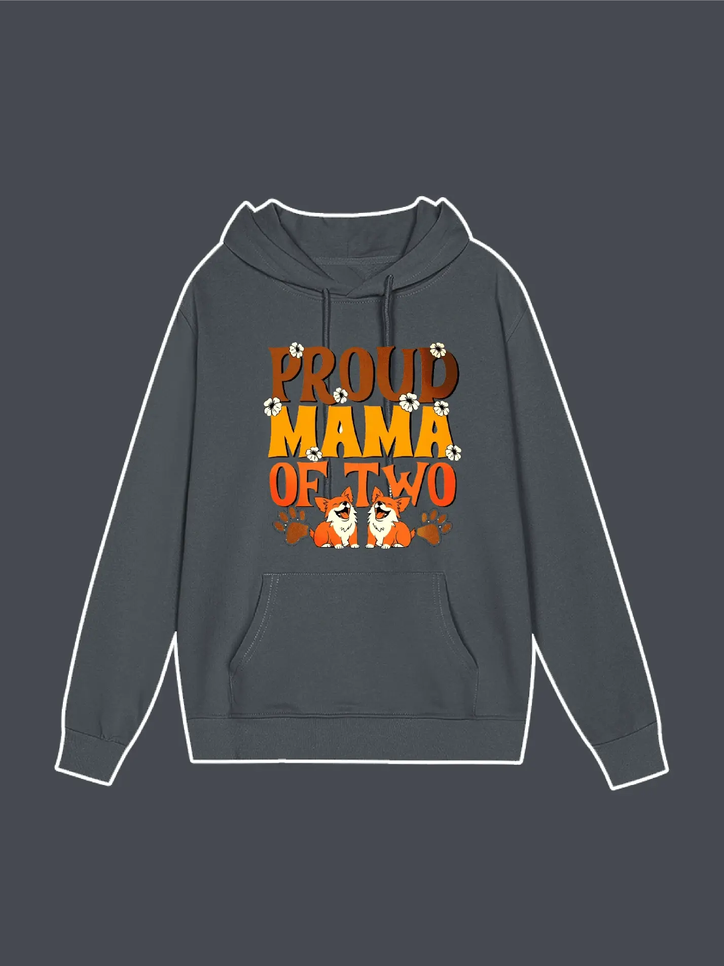 Proud MAMA of Two Dogs Hoodie