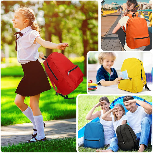 24 Pack Backpacks Bulk Backpack for School 17 Inch Bookbags Back