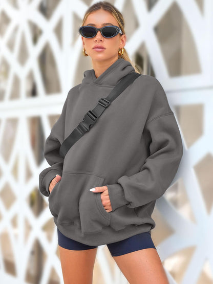 Womens Oversized Sweatshirts Fleece Hoodies Long Sleeve Shirts