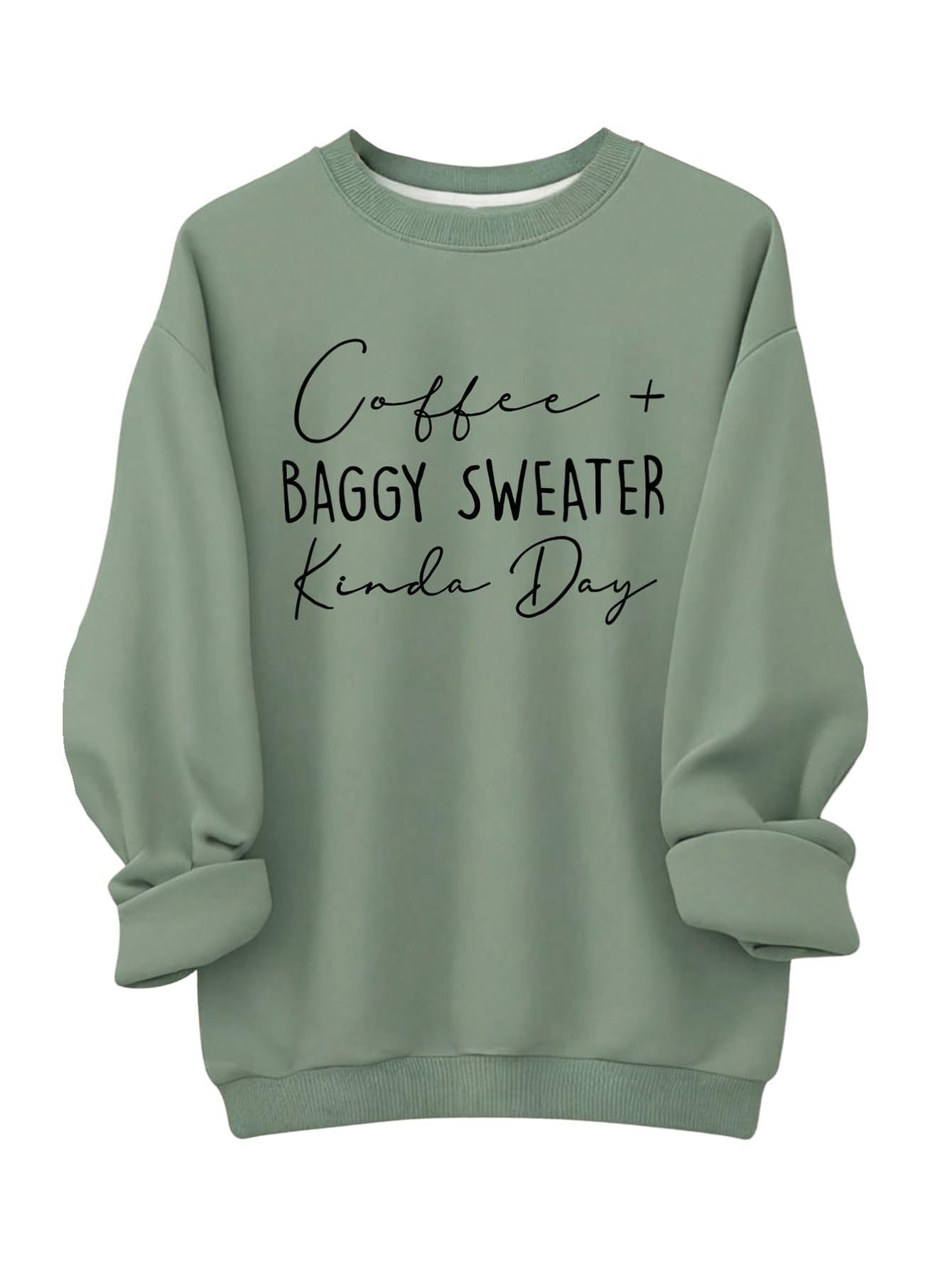 Women's Plus Size Sweatshirt Letter Print Drop Shoulder
