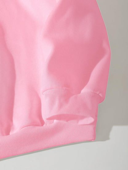 Women's Letter Graphic Print Long Sleeve Sweatshirt Pullover Tops