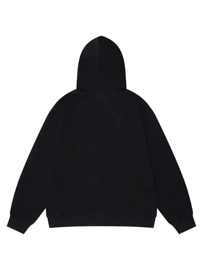 Colorful Blurred Portrait Printed Hoodie