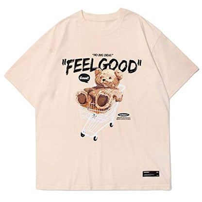 Oversized Graphic Tees Men Streetwear Casual Summer Tops Unisex T-Shirt