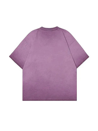 Women's Washed Vintage Letter Graphic Tee