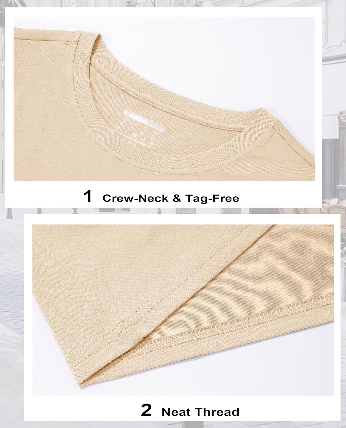 Women's Cotton T-Shirts Short-Sleeve Shirts Crew-Neck Tops