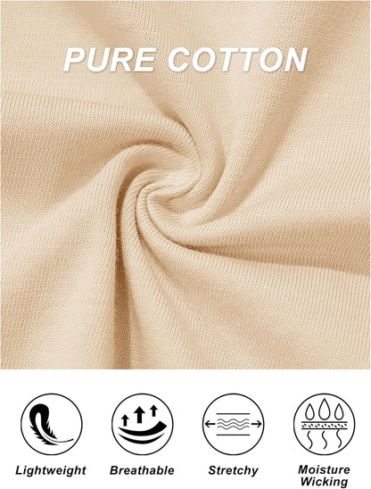 Women's Cotton T-Shirts Short-Sleeve Shirts Crew-Neck Tops