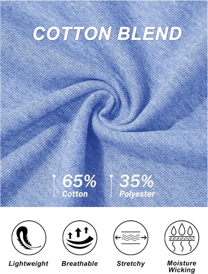 Women's Cotton T-Shirts Short-Sleeve Shirts Crew-Neck Tops
