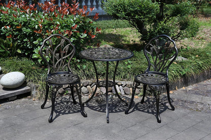 Mandolin Patio Table and Chairs 5 Piece Outdoor Dining Set