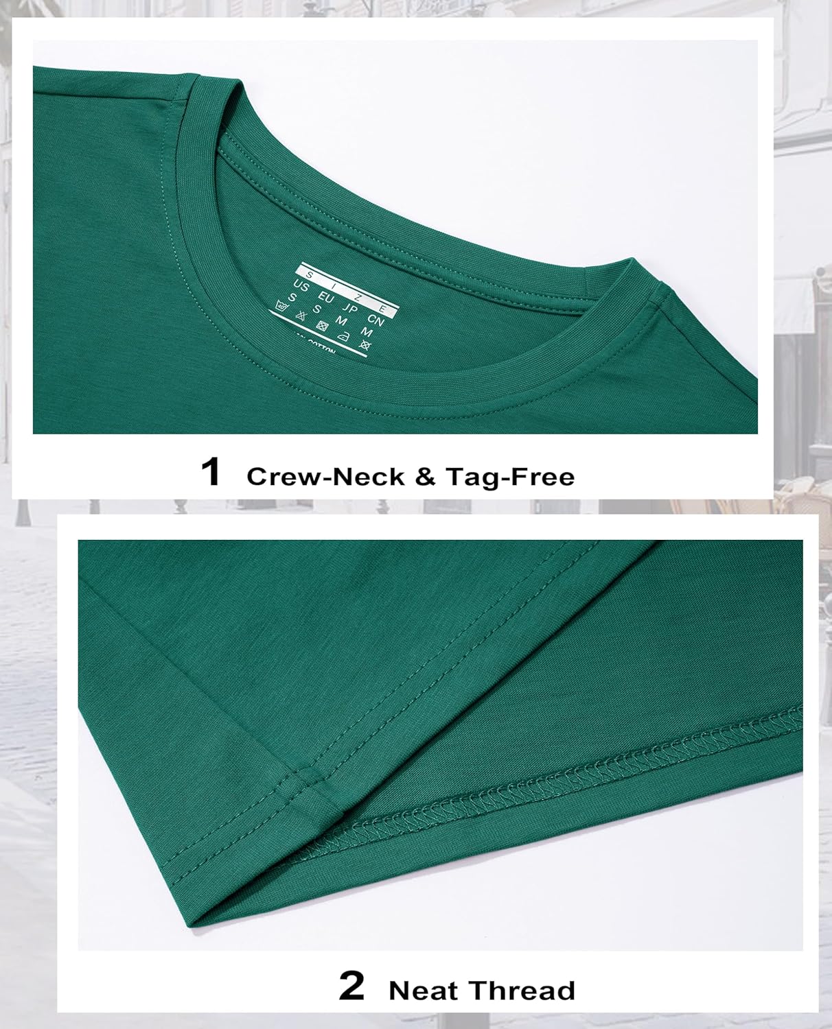 Women's Cotton T-Shirts Short-Sleeve Shirts Crew-Neck Tops