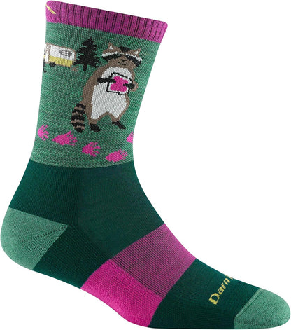 Darntough Women's Critter Club Micro Crew Lightweight with Cushion Sock