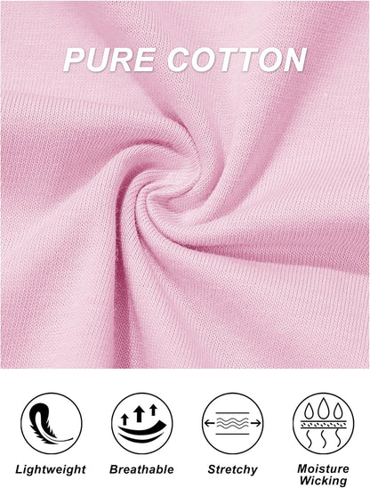 Women's Cotton T-Shirts Short-Sleeve Shirts Crew-Neck Tops