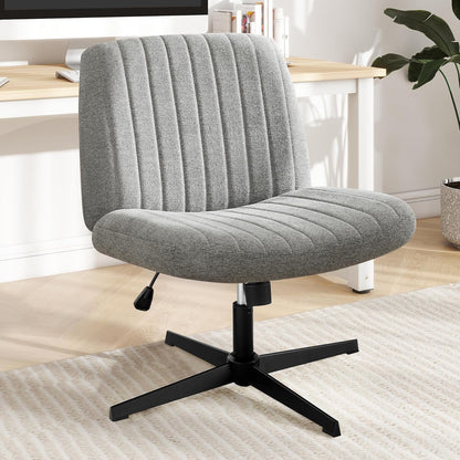DUMOS Criss Cross Chair Legged Office Wide Comfy Desk Seat
