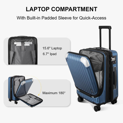 Luggage Airline Approved 20 Inch Expandable Hard Sided Luggages