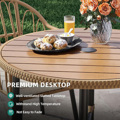 YITAHOME 5 Pieces Outdoor Patio Dining Table Chair Set