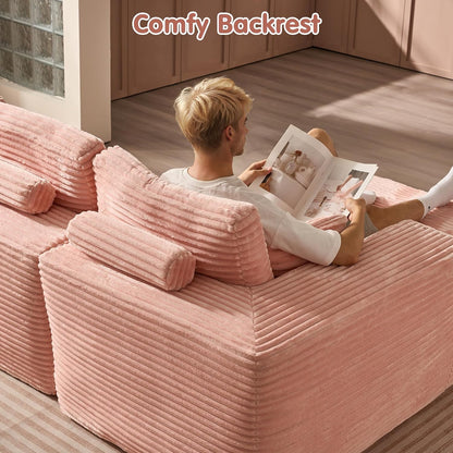 104" Cloud Sectional Couch with L-Shape Chaise