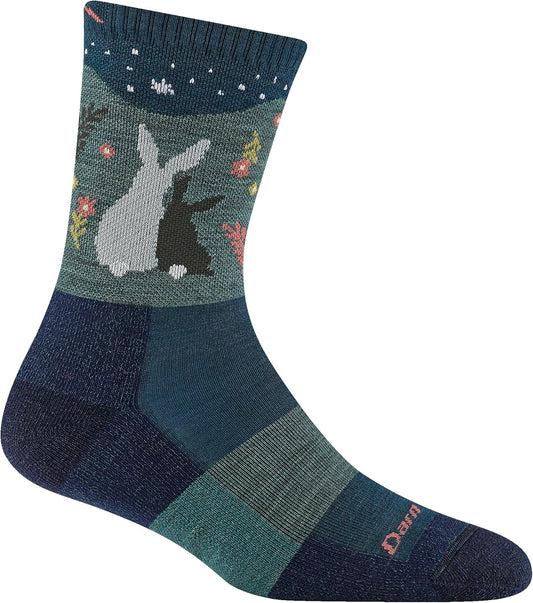 Darntough Women's Critter Club Micro Crew Lightweight with Cushion Sock