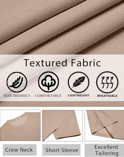 T Shirt Short Sleeve Crew Neck T-Shirt Casual Summer Basic Tee Shirts