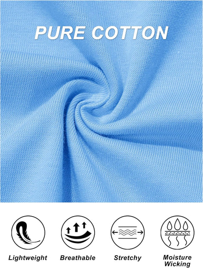 Women's Cotton T-Shirts Short-Sleeve Shirts Crew-Neck Tops