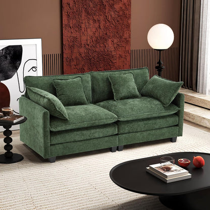 146" U-Shaped Modern Sofa Modular Sectional Cloud Couch