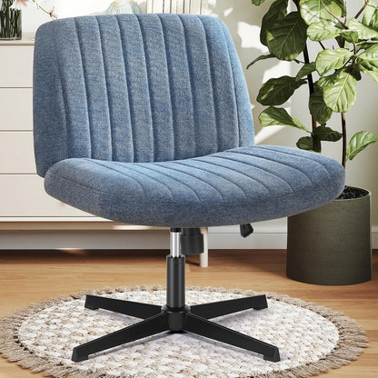 DUMOS Criss Cross Chair Legged Office Wide Comfy Desk Seat