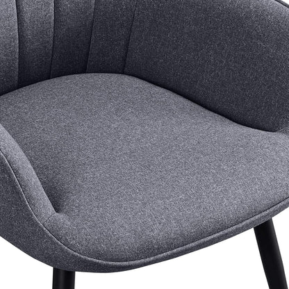 Yaheetech PU Leather Armchair Modern Accent Chair with Metal Legs