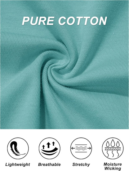 Women's Cotton T-Shirts Short-Sleeve Shirts Crew-Neck Tops