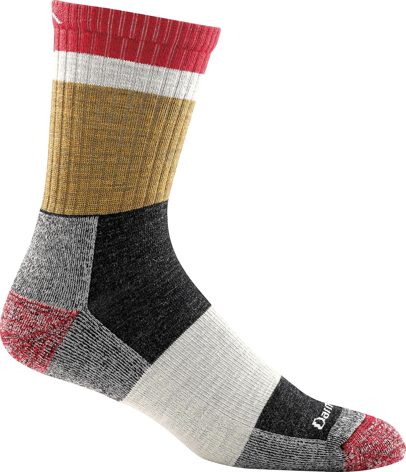 Darntough Men's Heady Stripe Micro Crew Light Cushion Sock