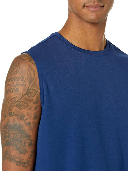 Essentials Men's Active Performance Tech Muscle Tank Pack of 2