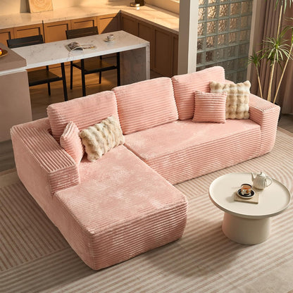 104" Cloud Sectional Couch with L-Shape Chaise