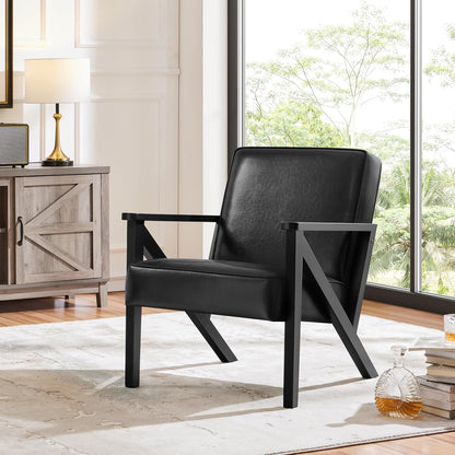Yaheetech Accent Chair Armchair with Strong Wood Frame