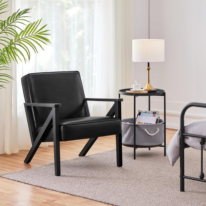 Yaheetech Accent Chair Armchair with Strong Wood Frame