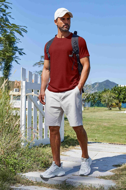 T Shirt Short Sleeve Crew Neck T-Shirt Casual Summer Basic Tee Shirts